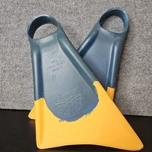 Churchill Makapuu Swim Fins Size Large‎ Blue Yellow